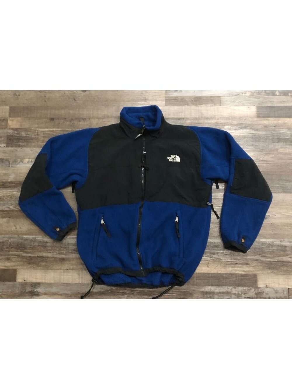 The North Face Womens Large Black & Blue Full Zip Denali Jacket